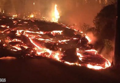 Imágenes 'infernales' muestran cómo la lava del volcán Kilauea 'devora' calles en Hawái