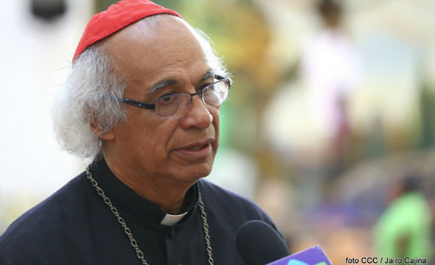 Carta del Presidente Danel Ortega a Su Eminencia Reverendísima Cardenal Leopoldo José Brenes