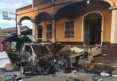 Así quedó Diriá luego que fuera arrasado por delincuentes azuzados por la derecha