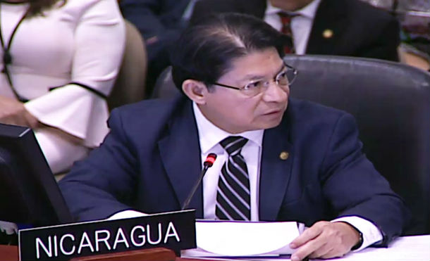 Gobierno de Nicaragua rechaza informe de la CIDH ante el Consejo Permanente de la OEA