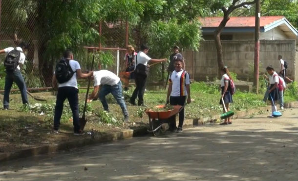 San Rafael del Sur: Unidad Ambiental y estudiantes, realizan jornada de limpieza en saludo al día mundial del medio ambiente