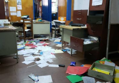 Delincuentes de la derecha saquean escuela técnica Juan de Dios Muñoz de León