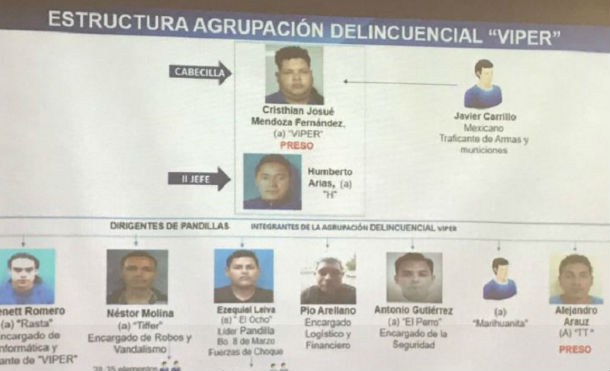 Presentan a cabecilla de grupo delincuencial "Viper"