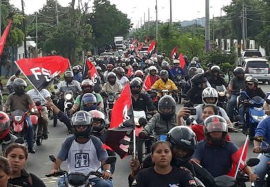 Caravana motorizada por la Paz en Masaya
