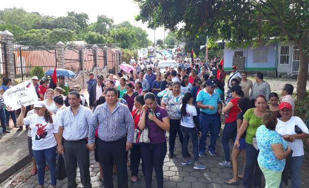 Caminata por la justicia y reparación para las víctimas del terrorismo golpista en Juigalpa
