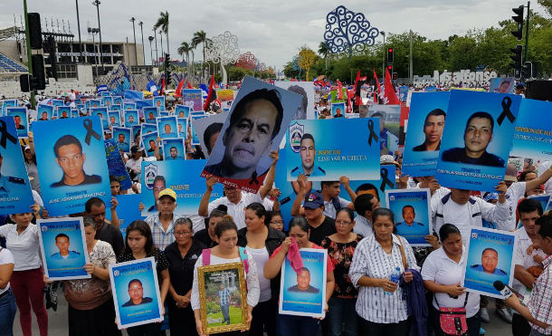 Pueblo nicaragüense participa en caminata exigiendo justicia para las víctimas de terrorismo
