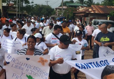 Bilwi marcha demandando justicia para las víctimas del terrorismo
