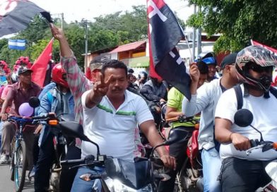Familias sandinistas de Masaya caminan por la paz, la seguridad y la tranquilidad