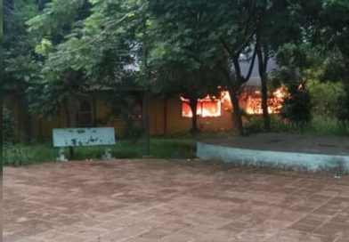 Terroristas provocan incendio en CDI Arlen Siu en Unan Managua