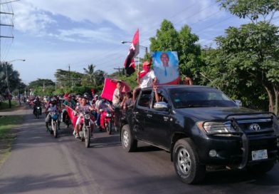 Pobladores de Chinandega realizan caravana por la justicia para las víctimas del terrorismo golpista