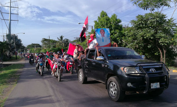 Pobladores de Chinandega realizan caravana por la justicia para las víctimas del terrorismo golpista