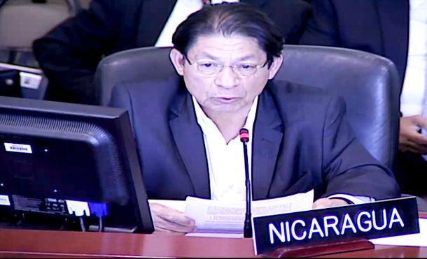 Nicaragua demanda a OEA que condene recrudecimiento de las acciones terroristas