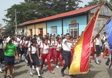 Estudiantes del municipio de Malpaisillo celebran el Día Nacional del Estudiante