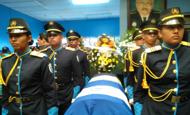 Homenaje póstumo en Jinotepe al compañero Gabriel Vado Ruiz de la Policía Nacional