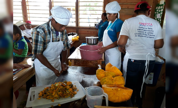 Mefcca imparte taller sobre alimentación y nutrición a protagonistas del Caribe Norte