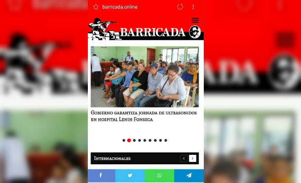 Presentan portal de noticias de Barricada