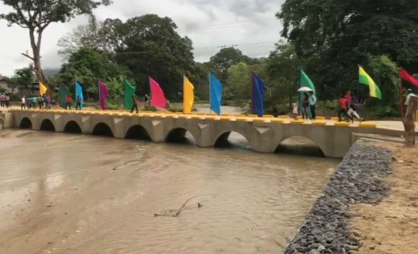 Nueva Segovia: Alcaldía de Jalapa inaugura nuevo puente en la comunidad Río Abajo