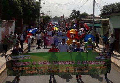 San Rafael del Sur: Realizan lanzamiento de la cruzada de reforestación departamental