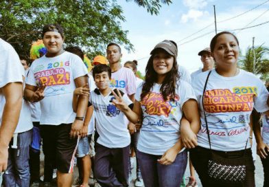 Juventud Sandinista celebra su aniversario con una caminata para exigir justicia y paz