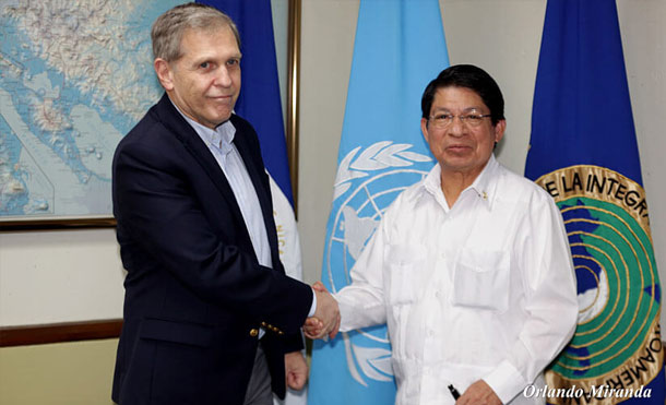 Canciller Moncada se reúne con miembros de la Comisión Regional para América Central del Alto Comisionado de las Naciones Unidas para los Derechos Humanos