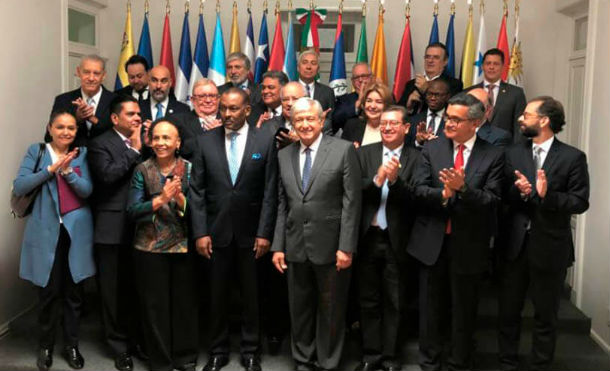 Delegación de Nicaragua participa en encuentro con el Presidente Electo de México, Andrés Manuel López Obrador