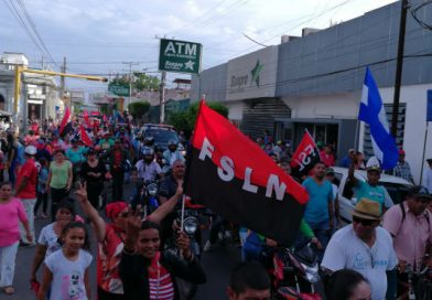 Calles chinandeganas repletas de pueblo exigiendo justicia y reparación para las víctimas del terrorismo golpista
