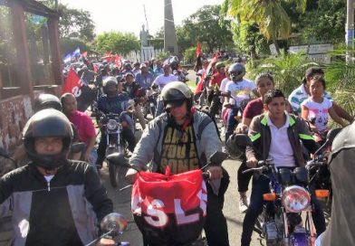 Nindiriseños salen en caravana exigiendo justicia y reparación para las víctimas del terrorismo golpista