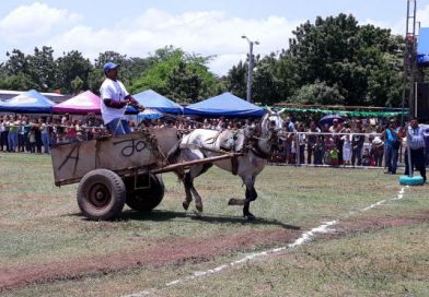Familias de Managua disfrutan de las competencias de carretones y carreras de cinta en barrio La Curva