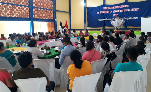 MINED realiza Congreso Departamental de Educación a Distancia en Juigalpa