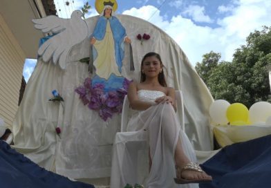 Ocotal: Realizan desfile de carrozas en honor a la Virgen de la Asunción