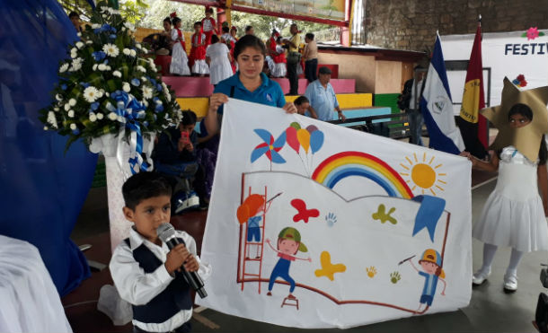 Niñez matagalpina participa de festival folklórico de educación inicial