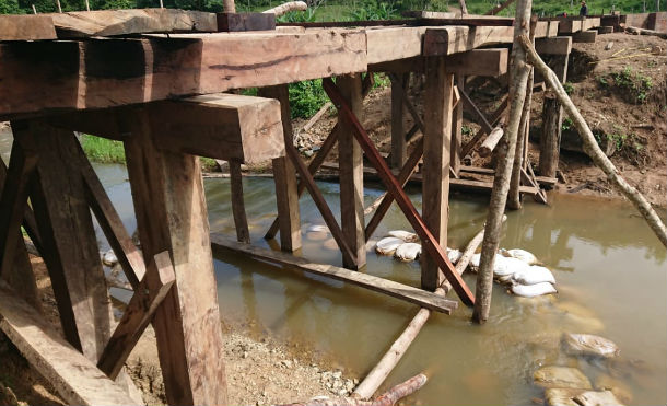 Alcaldía Sandinista de Puerto Cabezas construye puente en zona productiva de Tasba Pri