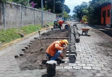 Avanza reparación de calles dañadas por terroristas en Nindirí
