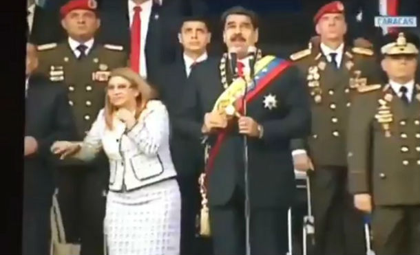 Reportan una explosión en pleno discurso de Nicolás Maduro en Venezuela