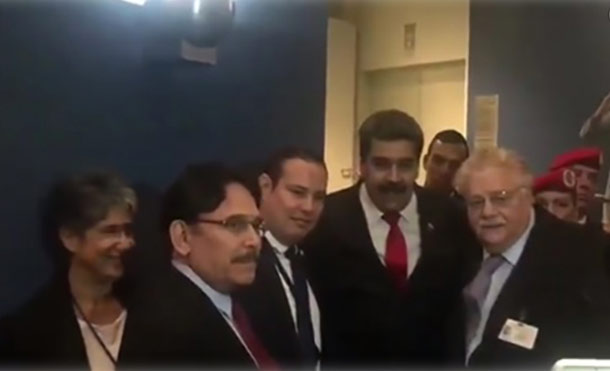 Presidente Maduro saluda a delegación de Nicaragua en la ONU
