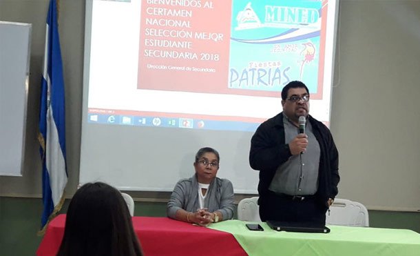 MINED realiza certamen de mejor estudiante de secundaria