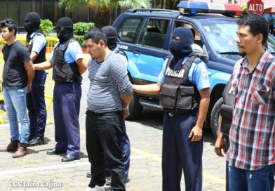 Policía Nacional presenta a cabecilla de tranques en la UNAN y otros dos terroristas