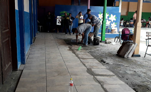 Avanza proyecto de rehabilitación del Centro Escolar República de Venezuela en Masatepe