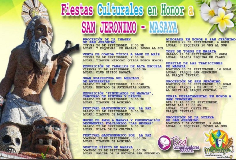 Fiestas Culturales en honor a San Jerónimo en Masaya