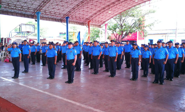 Policía Nacional realiza actos de ascenso en Chinandega, Matagalpa y Granada en saludo al 39 aniversario de su fundación