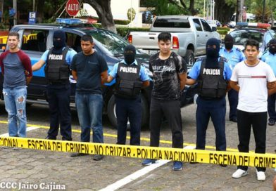 Policía presenta a grupo terrorista dirigido por Edwin Carcache