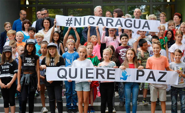 Amantes de la paz en el mundo se pronuncian en solidaridad con Nicaragua
