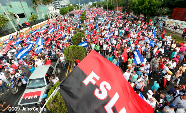Miles de nicaragüenses ratifican que quieren Justicia, Trabajo y Paz