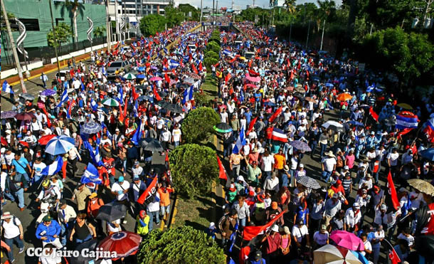 Gigantesca caminata protagonizada por miles de nicaragüenses que demandan justicia para las víctimas del terrorismo