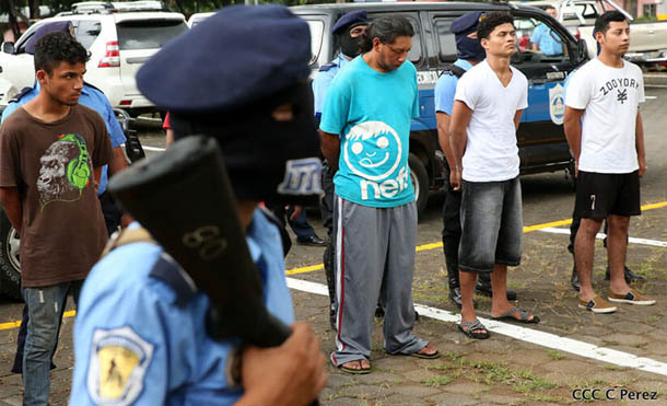 Más de 70 detenidos por diferentes delitos en Managua