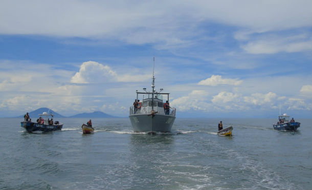 Ejército informa sobre captura de embarcaciones hondureñas en el Golfo de Fonseca
