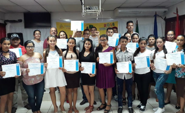 25 nuevos promocionados en la escuela de oficios y tecnologías de Malpaisillo