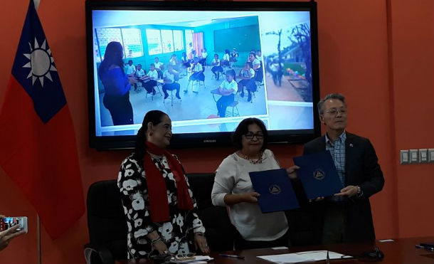 China Taiwán dona 1 millón de dólares para reparación de centros escolares en Nicaragua