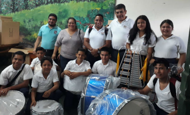 Alcaldía de Matagalpa entrega instrumentos musicales a centros educativos
