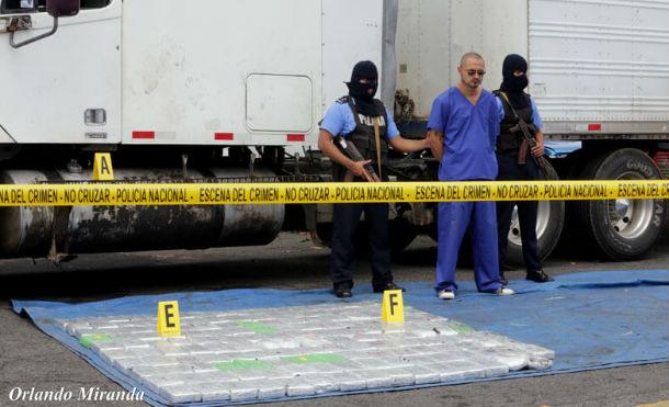 Policía Nacional captura a guatemalteco con 188.7 kilos de cocaína en Chinandega